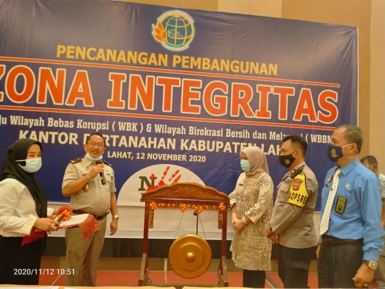 BPN Lahat Pencanangan Zona Integritas Menuju WBK Dan WBBM | Prioritas.co.id